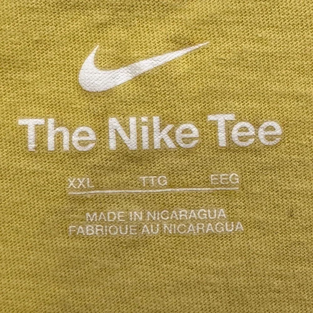 Nike Yellow Short Sleeve Tee Vibrant Cotton Comfort - Size XXL